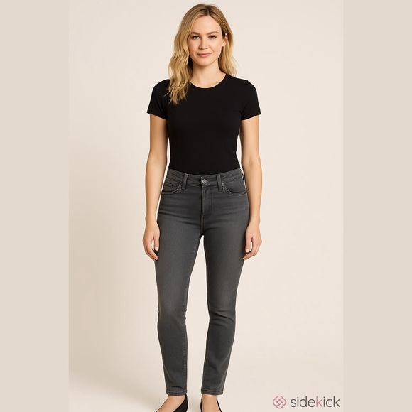 Rock & Republic Gray Skinny Jeans High-Rise Fit - Picture 1 of 7